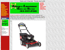 Tablet Screenshot of georgeslawnmower.com